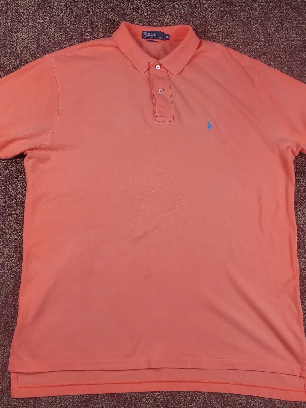Polo Ralph Lauren Men's XL Polo Shirt Bundle Lot of 2 Green Coral 100% Cotton